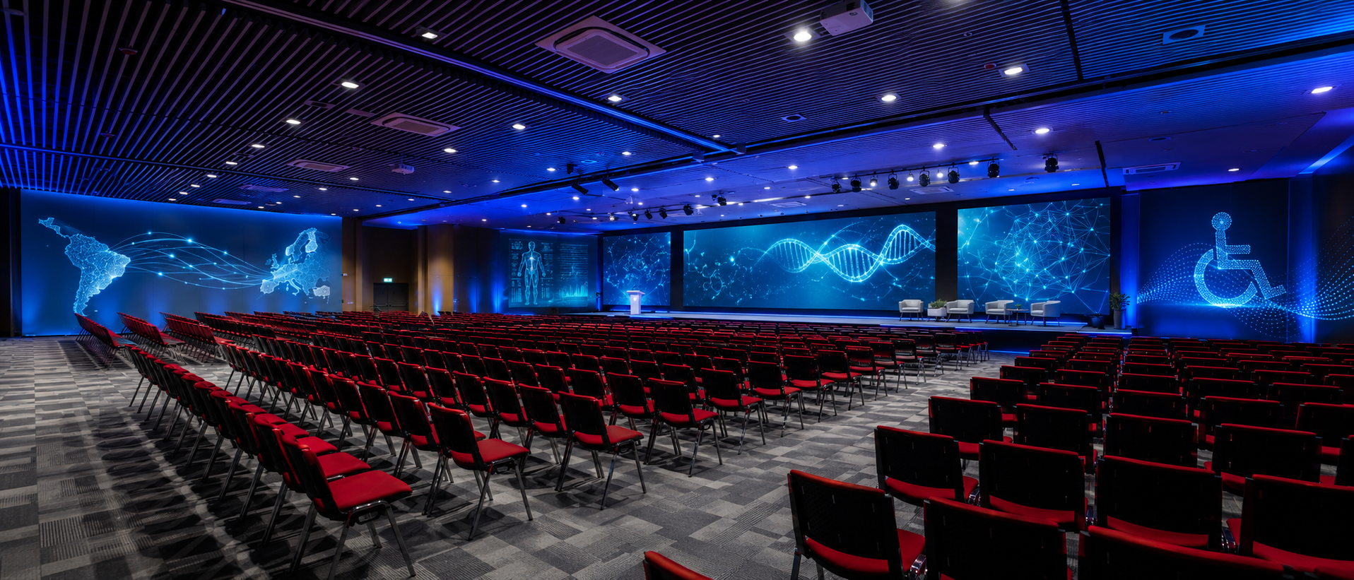 Auditorio principal donde se celebrarán las conferencias del XII Congreso Iberoamericano de Innovación en Salud 2027